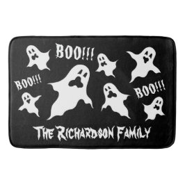 Personalisiert Spooky Halloween Ghosts Bath Mat Badematte