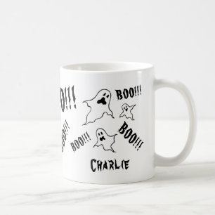 Personalisiert Spooky Halloween Ghosts Kaffeemasch Kaffeetasse