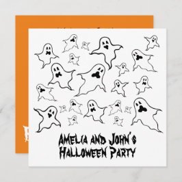 Personalisiert Spooky Halloween Ghosts Party Einladung