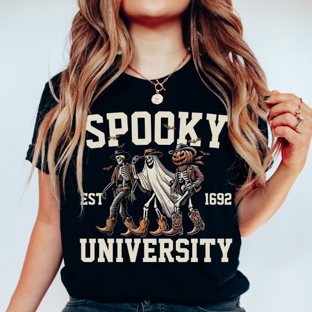 Personalisiert Spooky Halloween Group Uni Party T-Shirt (Von Creator hochgeladen)
