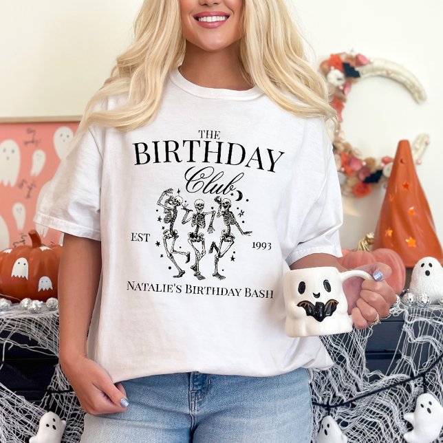 Personalisiert Spooky Halloween Party T-Shirt (Von Creator hochgeladen)