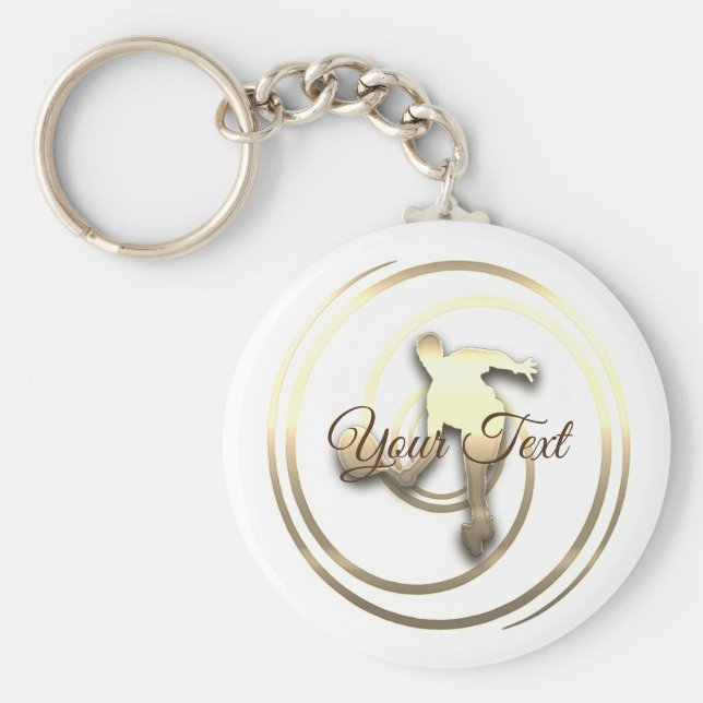 Personalisiert Sport Tennis Fan Schlüsselanhänger (Vorne)