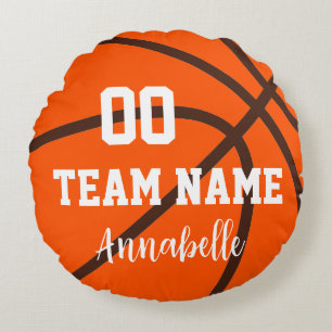 Personalisiert Sports Basketball Rundes Kissen