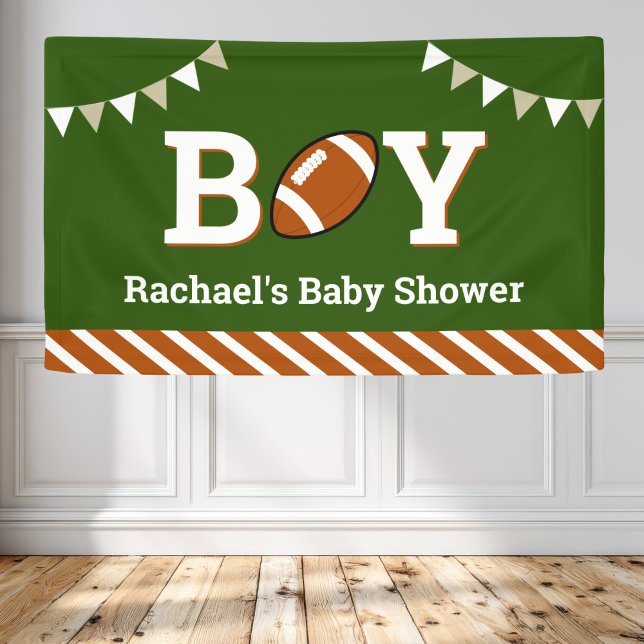 Personalisiert Sports Boy Football Kinderdusche Banner (Von Creator hochgeladen)