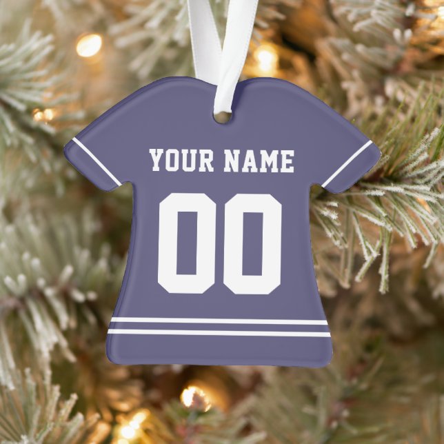 Personalisiert Sports Jersey Style Ornament (Baum)