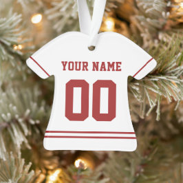 Personalisiert Sports Jersey Style Ornament
