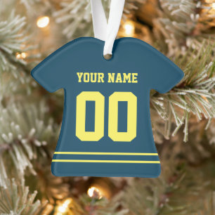 Personalisiert Sports Jersey Style Ornament