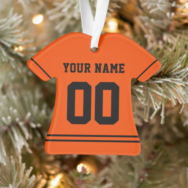 Personalisiert Sports Jersey Style Ornament (Baum)