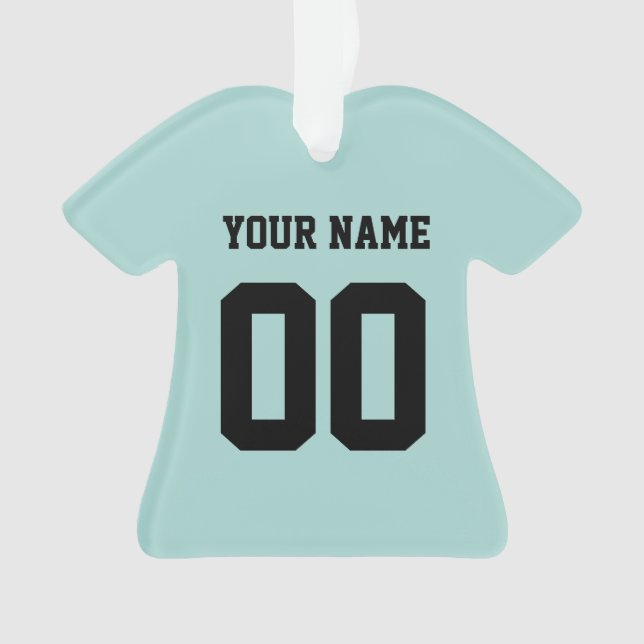 Personalisiert Sports Jersey Style Ornament (Vorderseite)