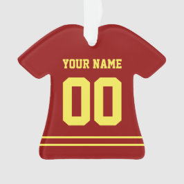 Personalisiert Sports Jersey Style Ornament