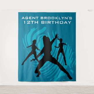 Personalisiert Spy Party Fingerprint Tapestry Wandteppich