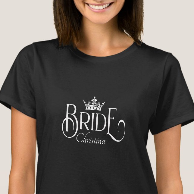 Personalisiert Squad Bride Bachelorette Hen Party T-Shirt (Von Creator hochgeladen)