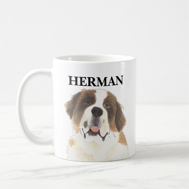 Personalisiert St. Bernard Kaffeetasse (Links)