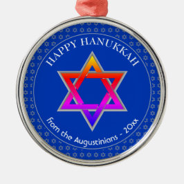 Personalisiert | Star of David | HAPPY HANUKKAH Ornament Aus Metall