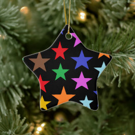 Personalisiert Star Shaped Christmas Keramik Ornament