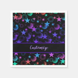 Personalisiert Stars 'n Stufenmuster 2 Serviette