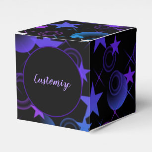 Personalisiert Stars 'n Stuff Pattern Cube Geschenkschachtel
