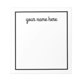 Personalisiert Stationery Notepad für Männer Notizblock
