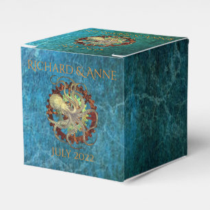 Personalisiert Steampunk Rusty Gears Wedding Geschenkschachtel