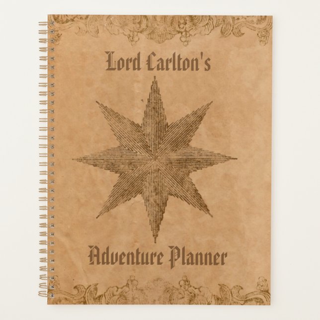 Personalisiert Steampunk Star Planer (Vorderseite)