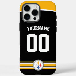Personalisiert Steelers Jersey American Football iPhone 16 Pro Max Hülle