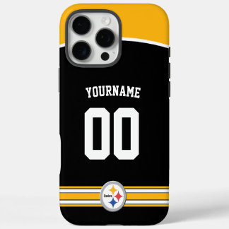 Personalisiert Steelers Jersey American Football iPhone 16 Pro Max Hülle