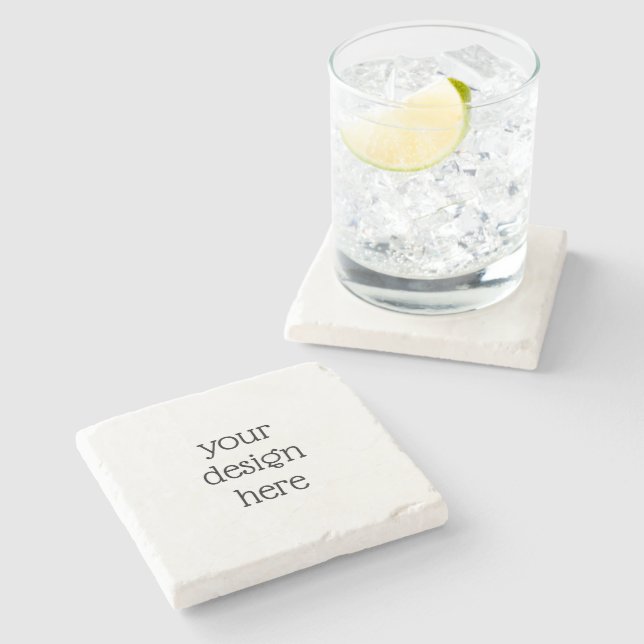 Personalisiert Steinuntersetzer (Seitenansicht)