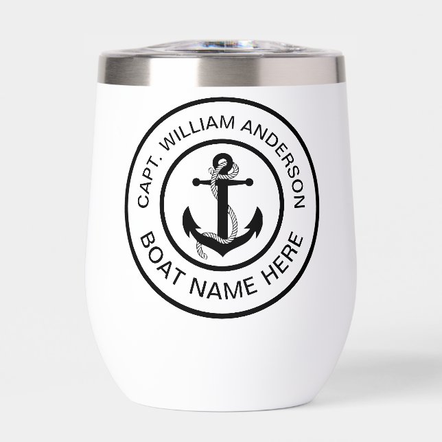 Personalisiert Stemless Steel Wine Tumbler (Vorderseite)