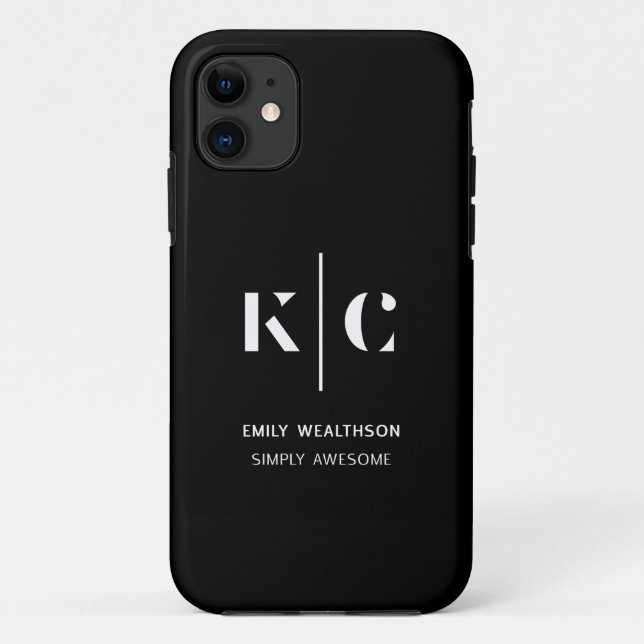 Personalisiert, stilvoll, modern und minimalistisc Case-Mate iPhone hülle (Rückseite)