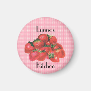 Personalisiert Strawberry Magnet