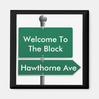 Personalisiert Street Sign Neighbor Magnet