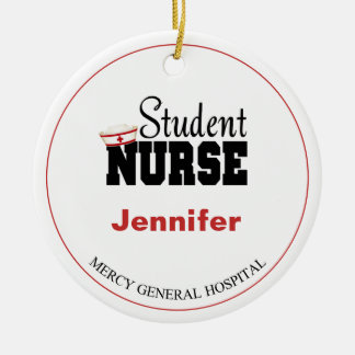 Personalisiert Student Krankenpflege Weihnachten Keramik Ornament