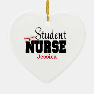 Personalisiert Student Krankenpflege Weihnachten Keramik Ornament
