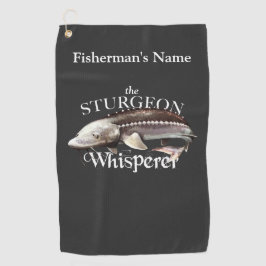 Personalisiert Sturgeon Whisperer Dunkles Handtuch