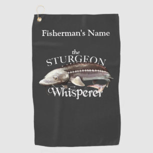 Personalisiert Sturgeon Whisperer Dunkles Handtuch