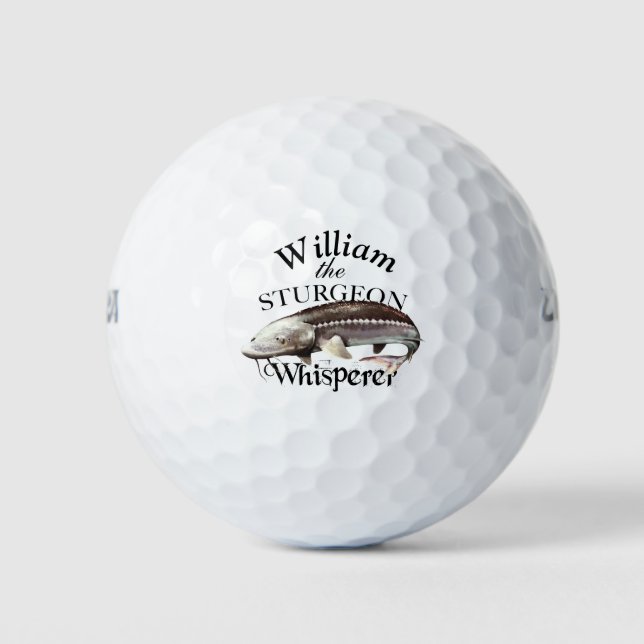 Personalisiert Sturgeon Whisperer Fischer Golfball (Vorderseite)
