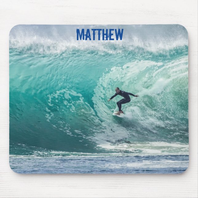 Personalisiert Surfer Maus Pad Mousepad Surfen (Vorne)
