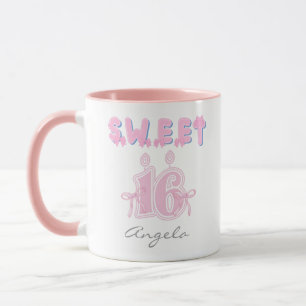Personalisiert Sweet 16 Geburtstag Tasse