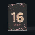 Personalisiert Sweet 16 Happy 16. Geburtstag Glitz Karte<br><div class="desc">Personalisiert Sweet 16 Happy 16. Geburtstag Glitzer</div>