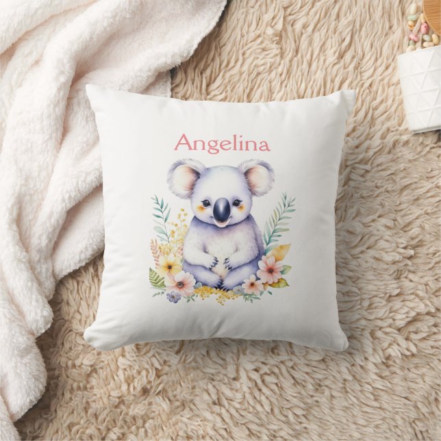 Personalisiert Sweet Baby Girl Koala Bear Kissen (Decke)