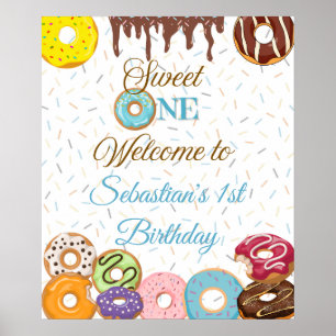 Personalisiert Sweet One Geburtstag Begrüßungszeic Poster