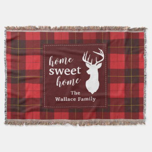 Personalisiert Sweet Zuhause Tartan Clan Wallace K Decke