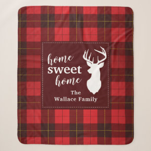 Personalisiert Sweet Zuhause Tartan Clan Wallace K Sherpadecke