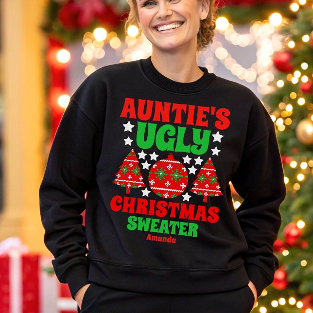 Personalisiert Tantas Ugly Weihnachtssüßer Sweatshirt (Von Creator hochgeladen)