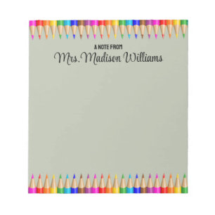 Personalisiert Teacher Abschluss Geschenk zurück a Notizblock