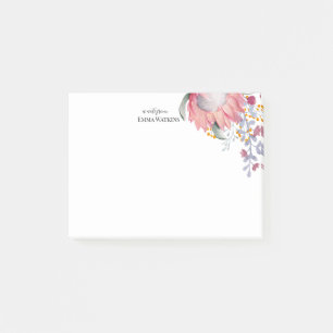 Personalisiert Teacher Australian Floral Post-it Klebezettel