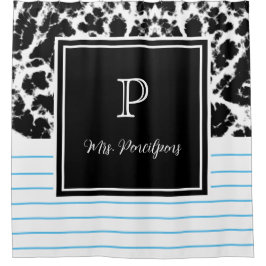 Personalisiert Teacher Classic-Notebook Duschvorhang