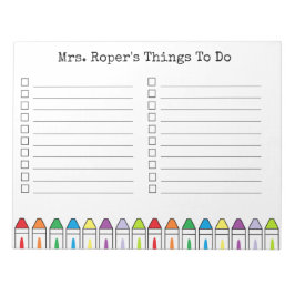 Personalisiert Teacher Editor Notizblock