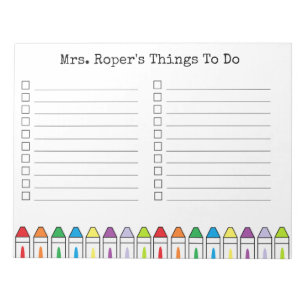 Personalisiert Teacher Editor Notizblock