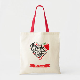 Personalisiert Teacher Geschenk (Danke) Tote Tasch Tragetasche